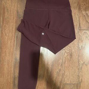 Burgundy Wunder Train leggings